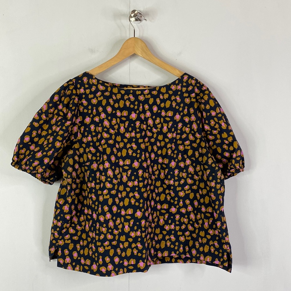 J Crew Boxy Short Sleeve Blouse